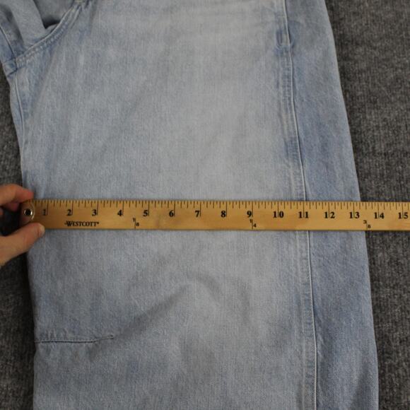 Adriano Goldshmied Jeans Women 32 Mercer Cuffed High Rise Barrel Wide Leg Baggy - Picture 14 of 16